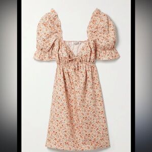 Floral Reformation Channa Linen Dress